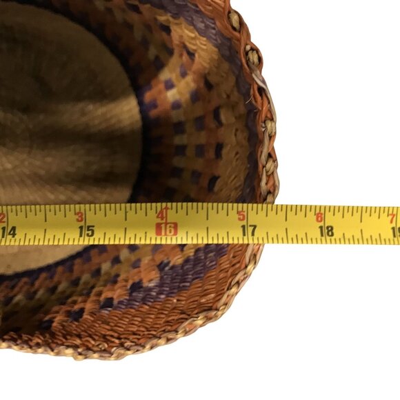 Tote Bag XL Handwoven Striped African Market Basket - Picture 6 of 8